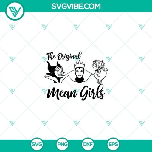 the original mean girls svg disney bad witches svg halloween svg