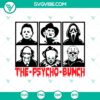 Creepy Halloween horror character themed SVG design featuring The Psycho Bunch. Perfect for spooky projects.