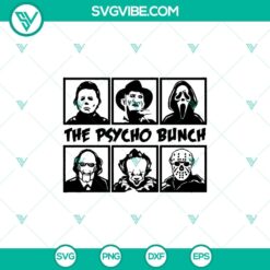 The Psycho Bunch SVG, Horror Characters SVG, Halloween SVG