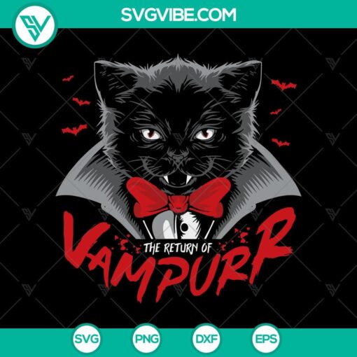 the return of vampurr svg vampurr cat svg halloween svg