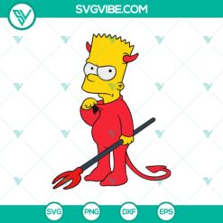 Halloween, SVG Files, The Simpsons SVG, The Simpson Devil SVG, Simpson 1