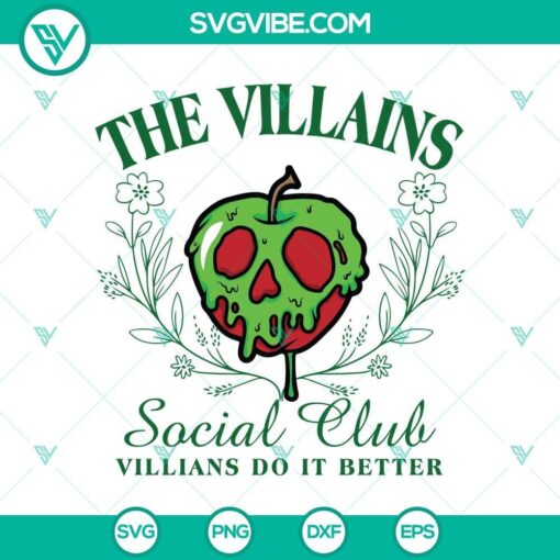 the villains social club svg dxf eps png cut files