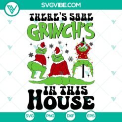 Grinch-themed SVG, DXF, EPS, and PNG files for Christmas crafts and projects.