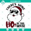 Santa Claus and ho ho ho Merry Christmas SVG design for digital product.