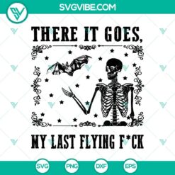 Last Flying Fuck SVG for Halloween, cut files for Cricut and Silhouette, featuring a humorous design perfect for spooky crafting projects.