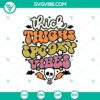 Thick Things Spooky Vibes SVG with Groovy Halloween and Happy Halloween designs for digital crafts and projects.