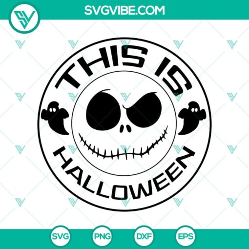 this is halloween svg funny face jack skellington svg halloween svg