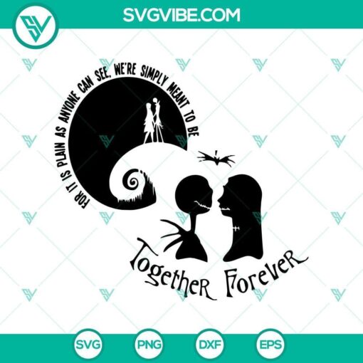 together forever nightmare svg scary svg halloween svg