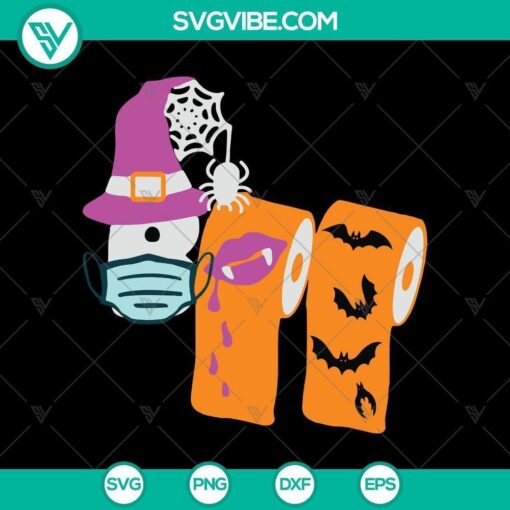 toilet paper boo svg halloween svg horror svg