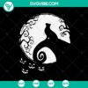 Top Cat and Moon Halloween SVG with scary elements and Oct 31 date. Great for Halloween crafting projects.
