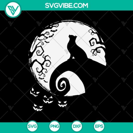 top cat and moon halloween svg halloween svg scary svg oct 31 svg