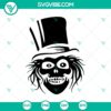 Spooky Traveler Ghost SVG, The Haunted Mansion design for Halloween. Ideal for Halloween-themed digital projects.