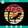 Spooky Halloween dinosaur SVG featuring horror and scary elements for Halloween designs.