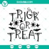 Trick or Treat Bat SVG design, Halloween Scary Oct 31 SVG file for crafting projects.