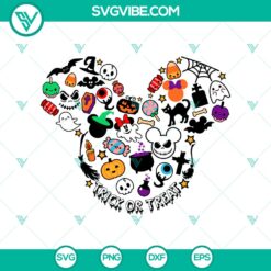 Halloween, SVG Files, Walt Disney SVG, Trick Or Treat Bundle SVG, Mickey 15