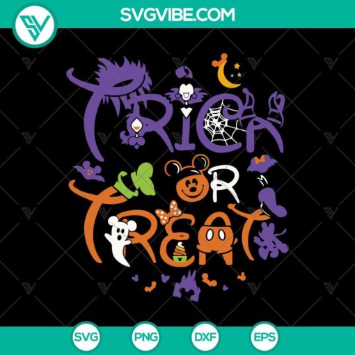 trick or treat disney svg halloween svg scary svg walt disney svg