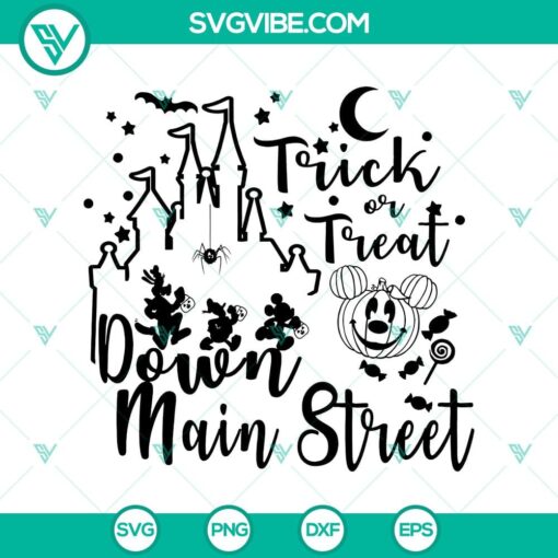 trick or treat down main street svg disney halloween svg happy halloween svg