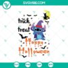Spooky Happy Halloween SVG design with Trick or Treat theme, perfect for horror enthusiasts.
