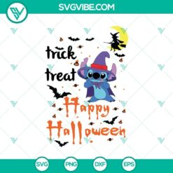 Halloween, Stitch SVG, SVG Files, Trick or Treat Happy Halloween SVG, Halloween 15