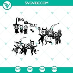 Trick or Treat Lock Shock And Barrel SVG, The Nightmare Before Christmas SVG, Halloween SVG