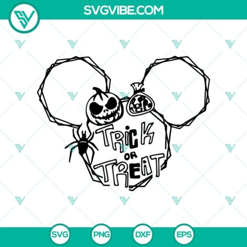 trick or treat mickey svg disney pumpkin svg halloween trich or treat svg