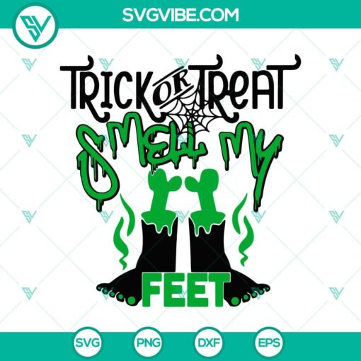 trick or treat smell my feat svg funny halloween svg frankenstein svg