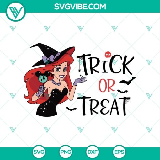 trick or treat svg ariel halloween svg ariel witch svg