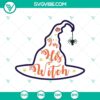 Witch hat SVG and Halloween designs for Trick or Treat, perfect for spooky graphic projects.