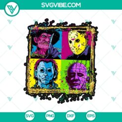 Triple Friends Horror SVG featuring a spooky design perfect for Halloween, Horror Movie, and Halloween-themed projects.