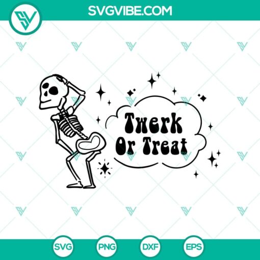 twerk or treat svg sexy skeleton svg funny halloween twerk svg