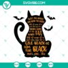 Halloween black cat SVG with twist bones and bend back design for spooky projects.