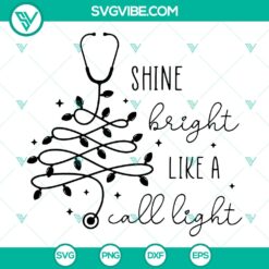Christmas nurse SVG design for crafters, includes SVG, DXF, EPS, and PNG files. Perfect for holiday nurse projects.