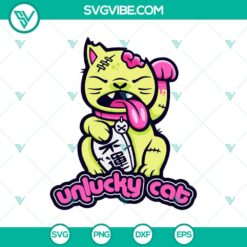 Unlucky Cat SVG, Cat Horror SVG, Halloween SVG