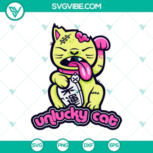 unlucky cat svg cat horror svg halloween svg