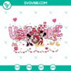 Valentine Disney Mouse and Friends SVG featuring love holiday cut files with Mickey and Minnie Mouse, Donald Duck, and Goofy, perfect for DIY projects.
