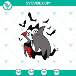 Vampire Cat SVG, Scary SVG, Halloween SVG