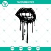 Vampire lips SVG with Halloween and horror elements for scary-themed designs.