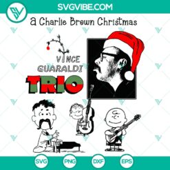 Vince Guaraldi Trio digital files for cut machines - SVG, DXF, EPS, PNG. Ideal for seasonal crafts and projects.