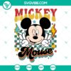 Vintage Checkered Disney Mickey Mouse SVG | Retro Disney Cut Files 3