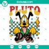 Vintage Checkered Disney Pluto Dog SVG | Cute Puppy Retro Cut Files 2
