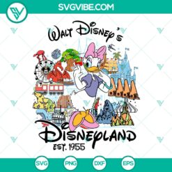 Vintage Daisy Duck Disneyland SVG | Classic Disney Cut Files