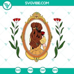 Vintage Disney Beauty and the Beast SVG | Classic Princess Cut Files