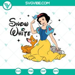 Vintage Disney Snow White SVG | Classic Princess Cut Files