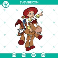Vintage Disney Toy Story Jessie Bullseye SVG | Retro Pixar Cut Files