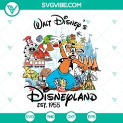 Vintage Goofy Disneyland SVG | Retro Dog Cut Files for Cricut