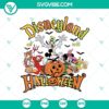 Vintage Mickey and Friends Halloween SVG for Cricut and Silhouette, featuring classic Disney characters in spooky Halloween designs.