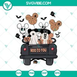 Vintage Mickey Minnie Halloween SVG DXF EPS PNG Cut Files, Halloween SVG File, Halloween Cricut &amp; Silhouette Designs