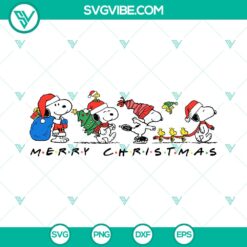 Vintage Snoopy Merry Christmas SVG | Classic Peanuts Cut Files