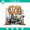 Vintage Star Wars Halloween SVG DXF EPS PNG Cut Files for Cricut & Silhouette featuring spooky Halloween designs with classic Star Wars characters.