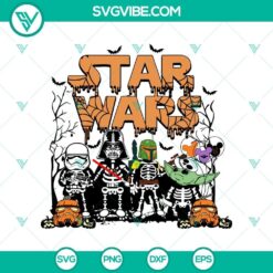 Vintage Star Wars Halloween SVG DXF EPS PNG Cut Files, Halloween SVG File, Halloween Cricut &amp; Silhouette Designs
